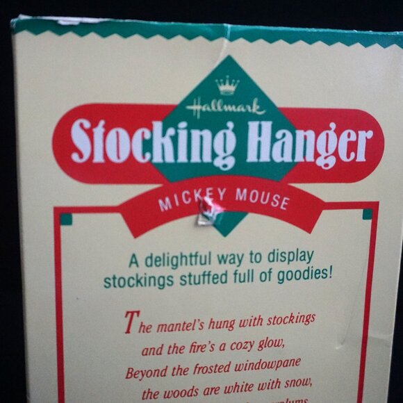 Disney Hallmark Vintage 1980’s Stocking Hanger Mickey Mouse - Picture 5 of 15
